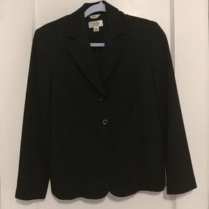 Talbot's Petites Stretch Black Blazer Size 12